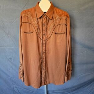 Men's Vintage '90's Scully Western Shirt w/ Snaps. Size L